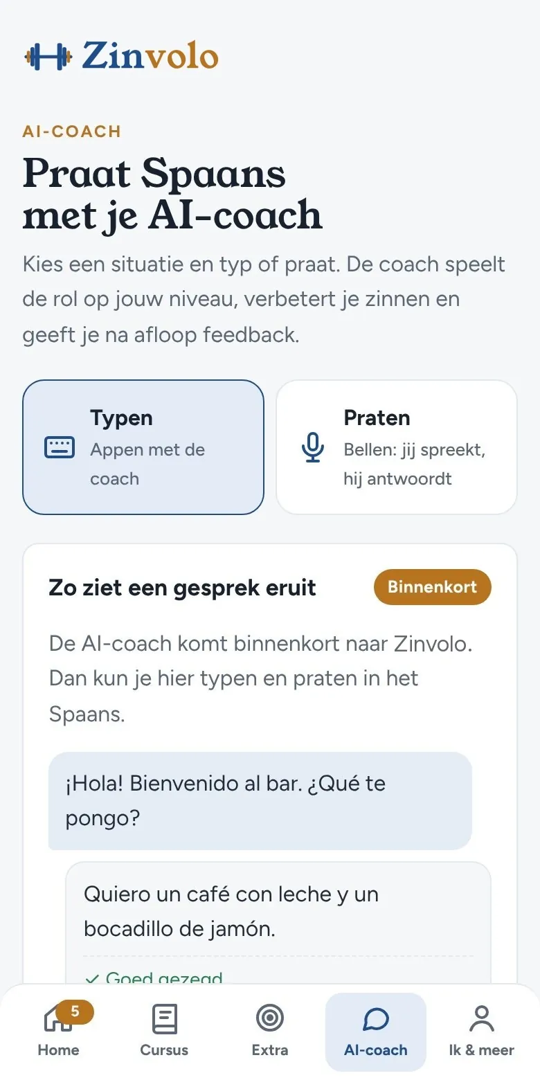 Spreken met je AI-coach
