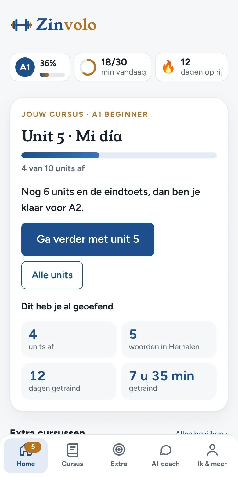 Je cursus staat centraal