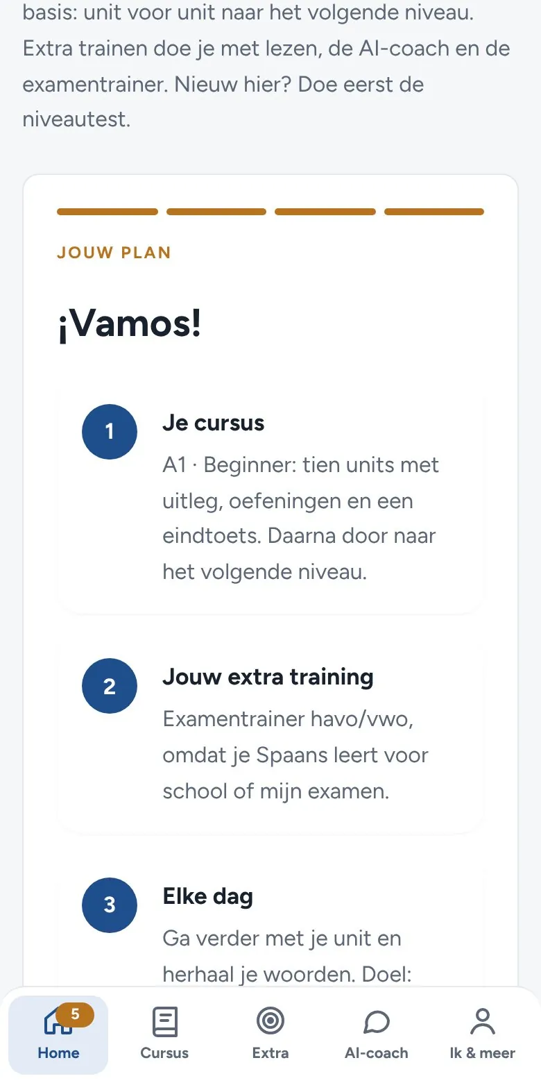 Je maakt je eigen plan
