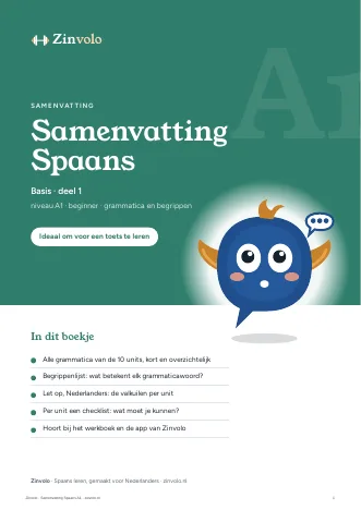 Voorkant samenvatting Spaans